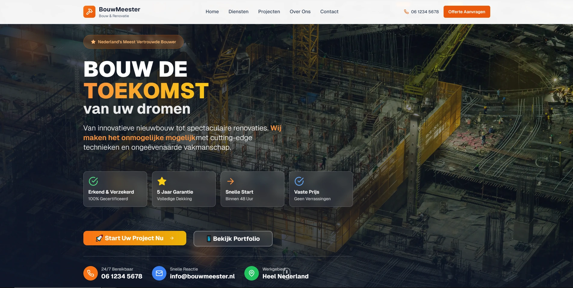 Construction & Renovation Website